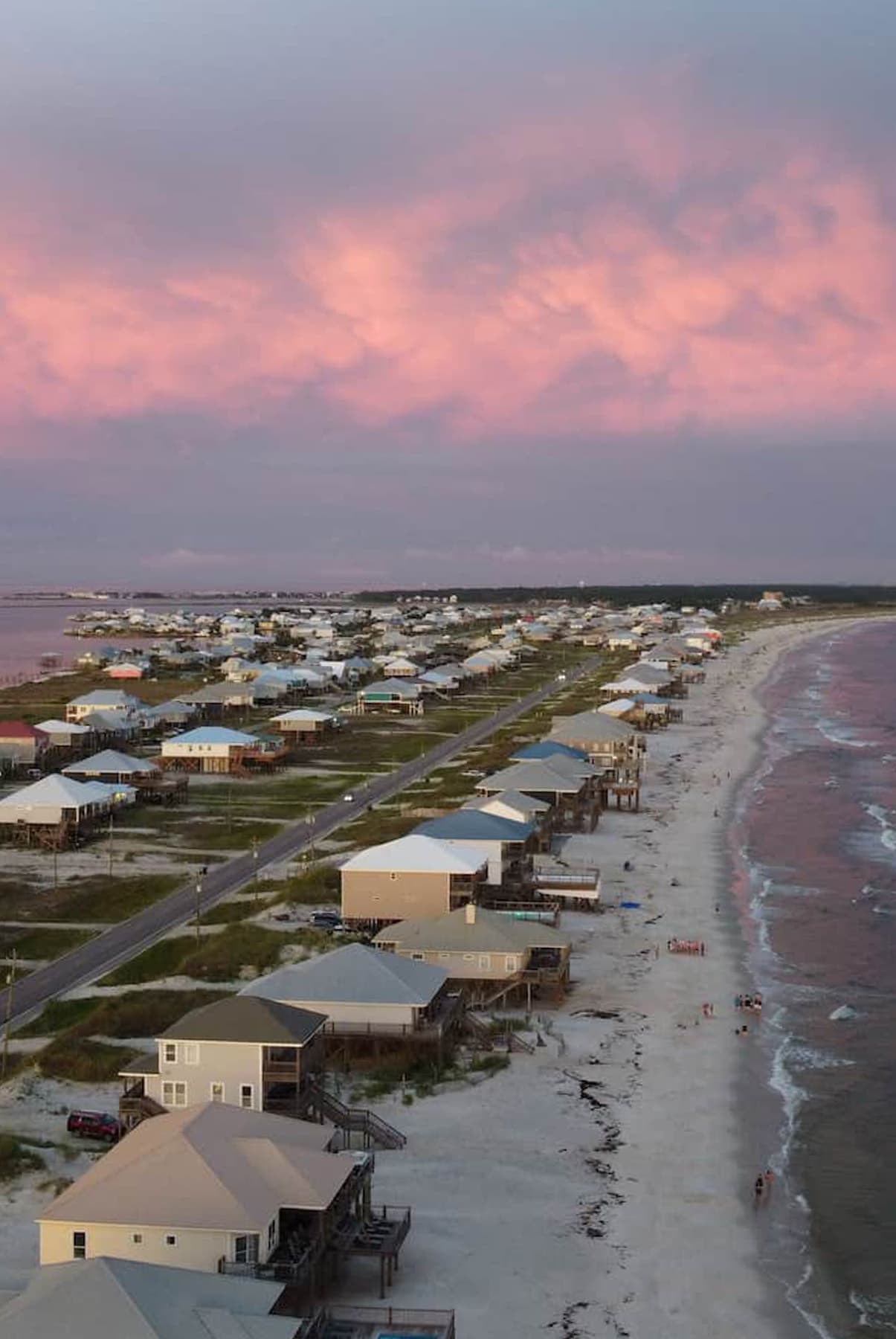 Dauphin Island Aerial View of the Houses Dauphin Island Aerial View of the Houses